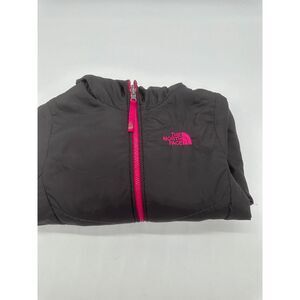 The North Face Kids Jacket w/Hood  Two Sided Sz M* Zip Up & Pockets Pink & Gray